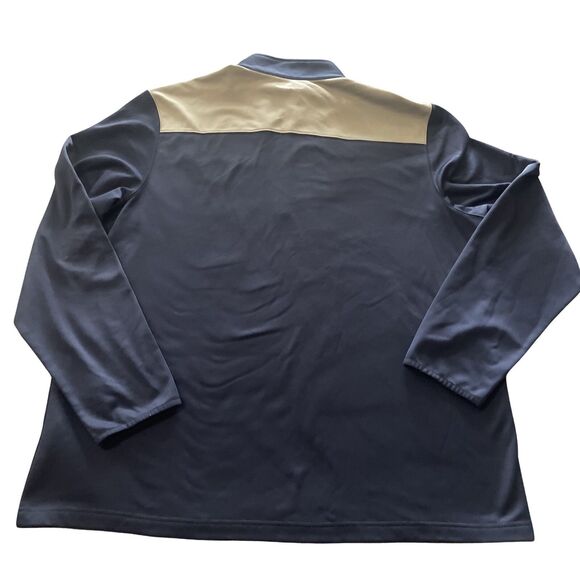 New England PATRIOTS 1/4 Zip Jacket Men's Size 2XL Blue Long Sleeve NFL Team App - Picture 2 of 13